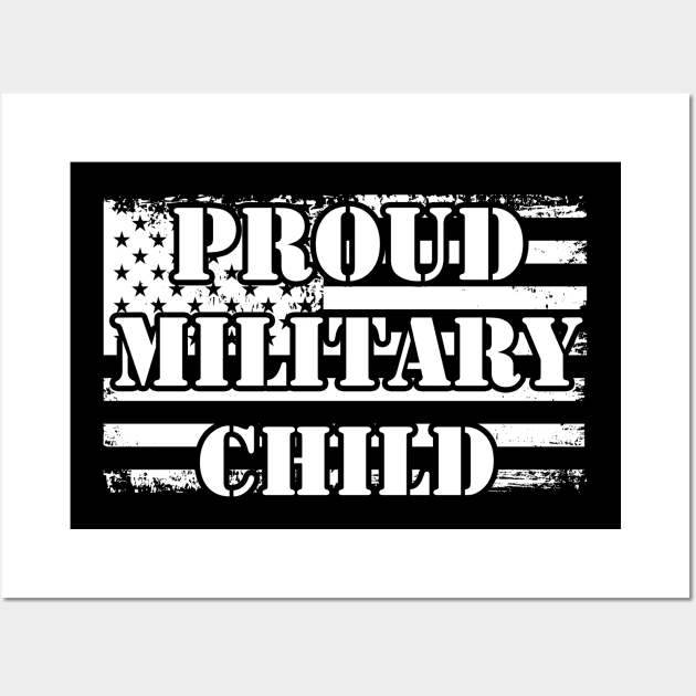 Proud Military Child Wall Art by zellaarts